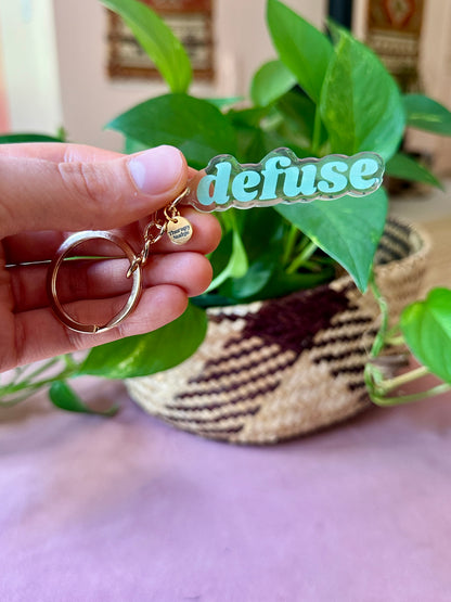 defuse keychain (20% off for 5+)